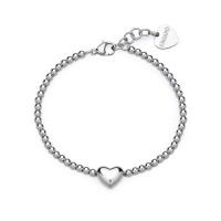 Bracciale a palline serie Stellar con cuore
