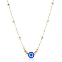 Collana dorata serie Witch con occhio di Nazar centrale