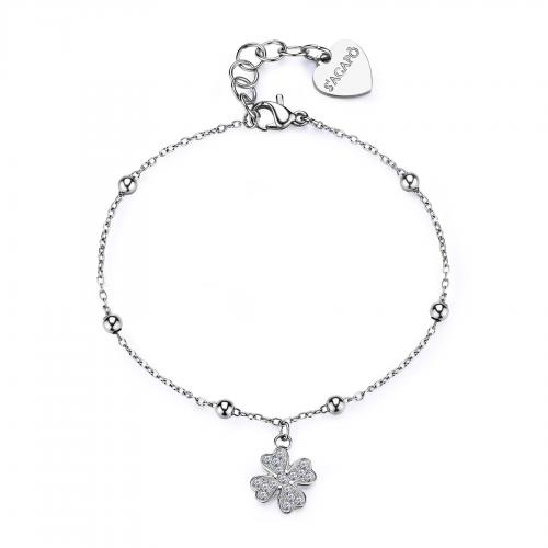 Bracciale serie Witch con ciondolo a quadrifoglio