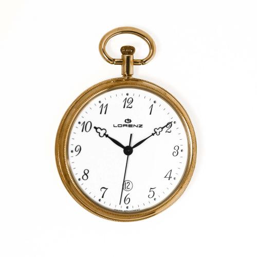 Orologio da tasca Lorenz, dorato, bianco