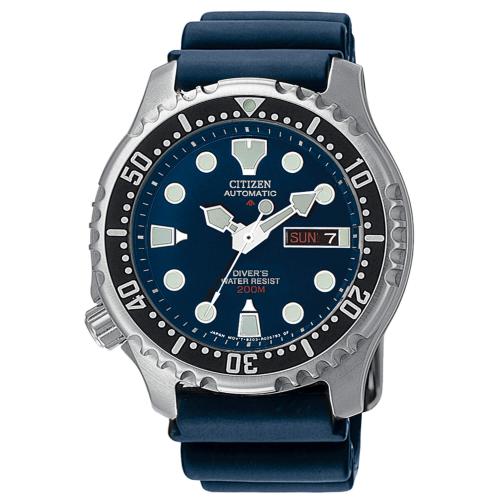 Diver's automatico 200 m., cinturino gomma, blu