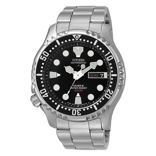 Diver's automatico 200 m., acciaio, nero