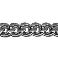 Bracciale in acciaio groumette con piastra