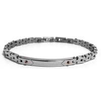 Bracciale in acciaio con piastra