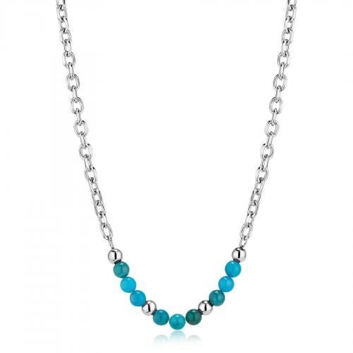Collana serie Riot con sfere di apatite