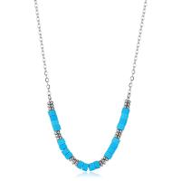 Collana serie Glint con cilindretti in turchese