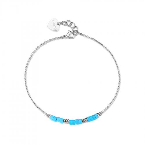 Cavigliera serie Glint con elementi in turchese