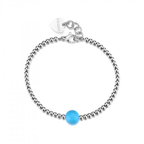 Bracciale serie Glint con sfera di turchese