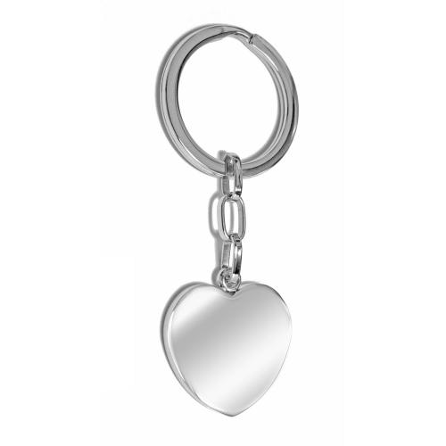 Portachiavi in acciaio a cuore