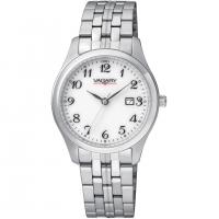 Solo tempo donna 30 mm. in acciaio, quadrante bianco