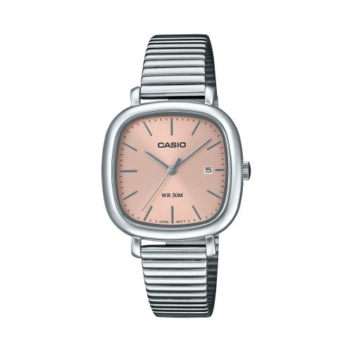 Orologio analogico donna/unisex in acciaio, rosa