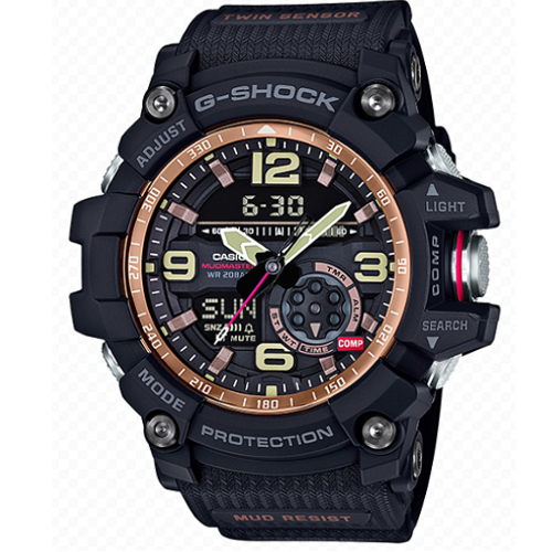 G-Shock Mudmaster serie GG-1000, nero/oro rosa
