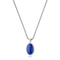 Collana serie Madame con medaglione blu