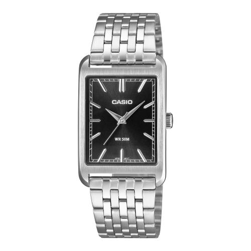 Orologio analogico carr&Atilde;&uml;, acciaio, nero
