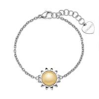 Bracciale serie Glowy con sole centrale bicolore