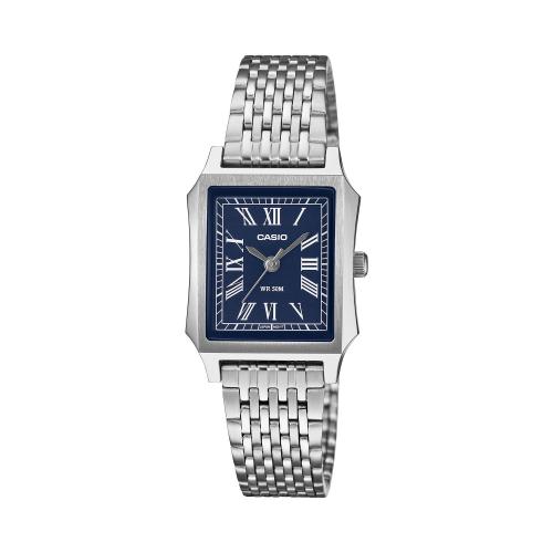 Orologio analogico donna, rettangolare, blu