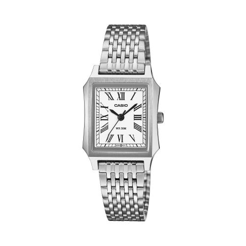 Orologio analogico donna, rettangolare, bianco