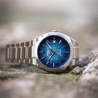 Orologio automatico uomo, acciaio, blu