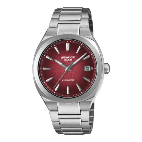 Orologio automatico uomo, acciaio, bordeaux