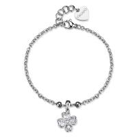 Bracciale serie Feelings con ciondolo a quadrifoglio