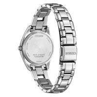 Eco-Drive solo tempo donna in titanio con diamanti, bianco