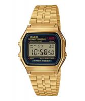 Orologio digitale vintage, dorato