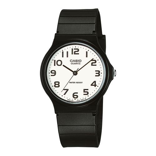 Orologio analogico in resina, nero