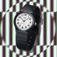 Orologio analogico in resina, nero