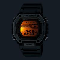Orologio digitale uomo, nero, lunetta acciaio, WR 100 m.