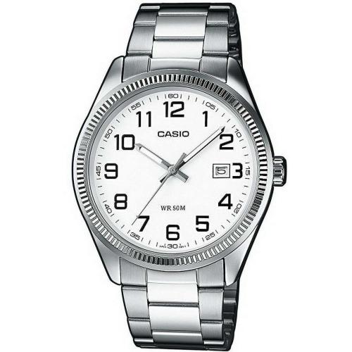 Orologio analogico acciaio uomo, bianco