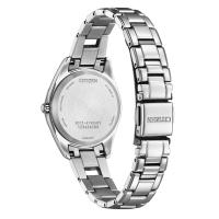Eco-Drive solo tempo donna in titanio con diamanti, turchese