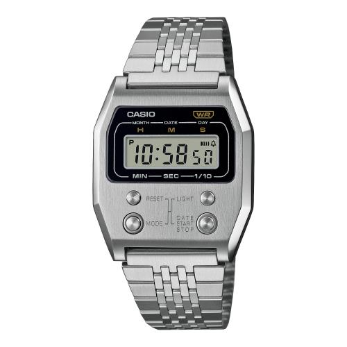 Orologio digitale uomo, acciaio