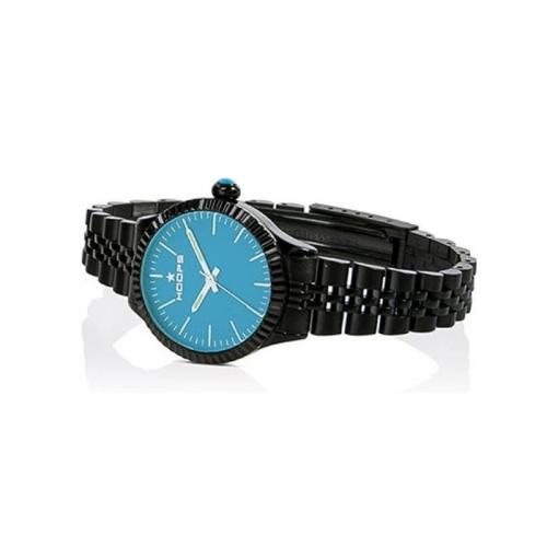 Hoops Luxury, nero, quadrante azzurro