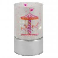 Lampada in vetro, rosa