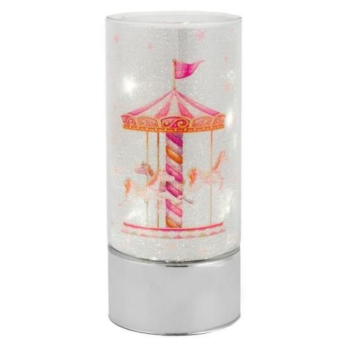 Lampada in vetro, rosa