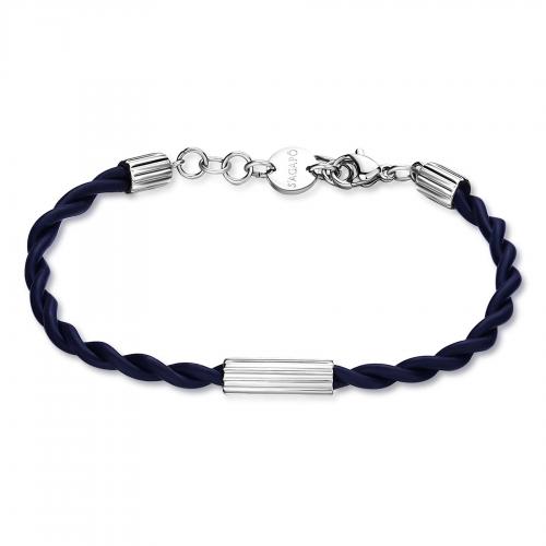 Bracciale serie Panama in acciaio e caucciÃÂ¹