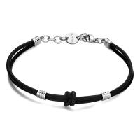 Bracciale serie Panama in acciaio e caucciÃÂ¹