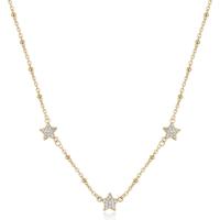 Collana dorata serie Aurora con stelle