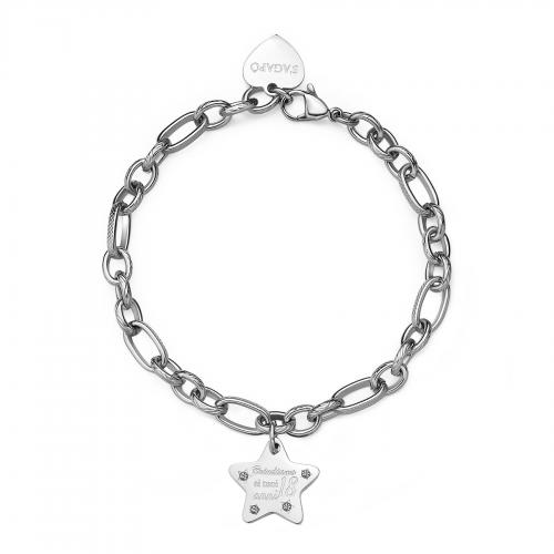 Bracciale serie Be My Family con stella per 18 anni