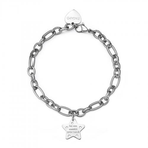 Bracciale serie Be My Family con stella per maestra