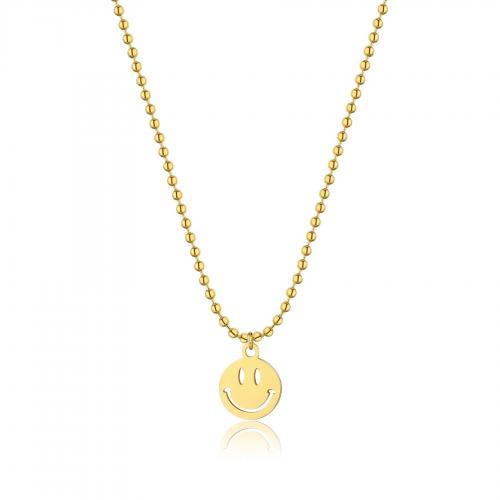 Collana dorata serie Smile con smile
