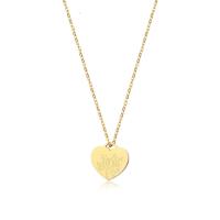 Collana dorata serie Be My Family con cuore